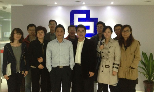 浦东新区金融局副局长张涌考察摩域体育海洋